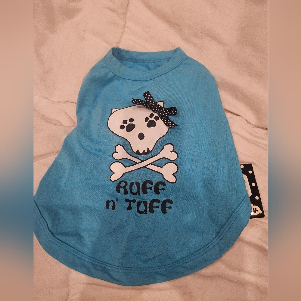 Doggone Gorgeous Ruff 'N' Tuff Blue Muscle Tee